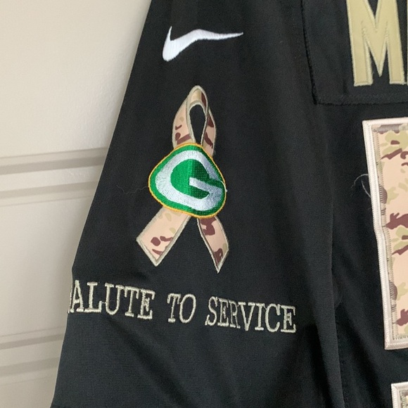 Green Bay Packers - Clay Matthews - Salute to Service Camo Black Jersey - Large - Picture 6 of 8